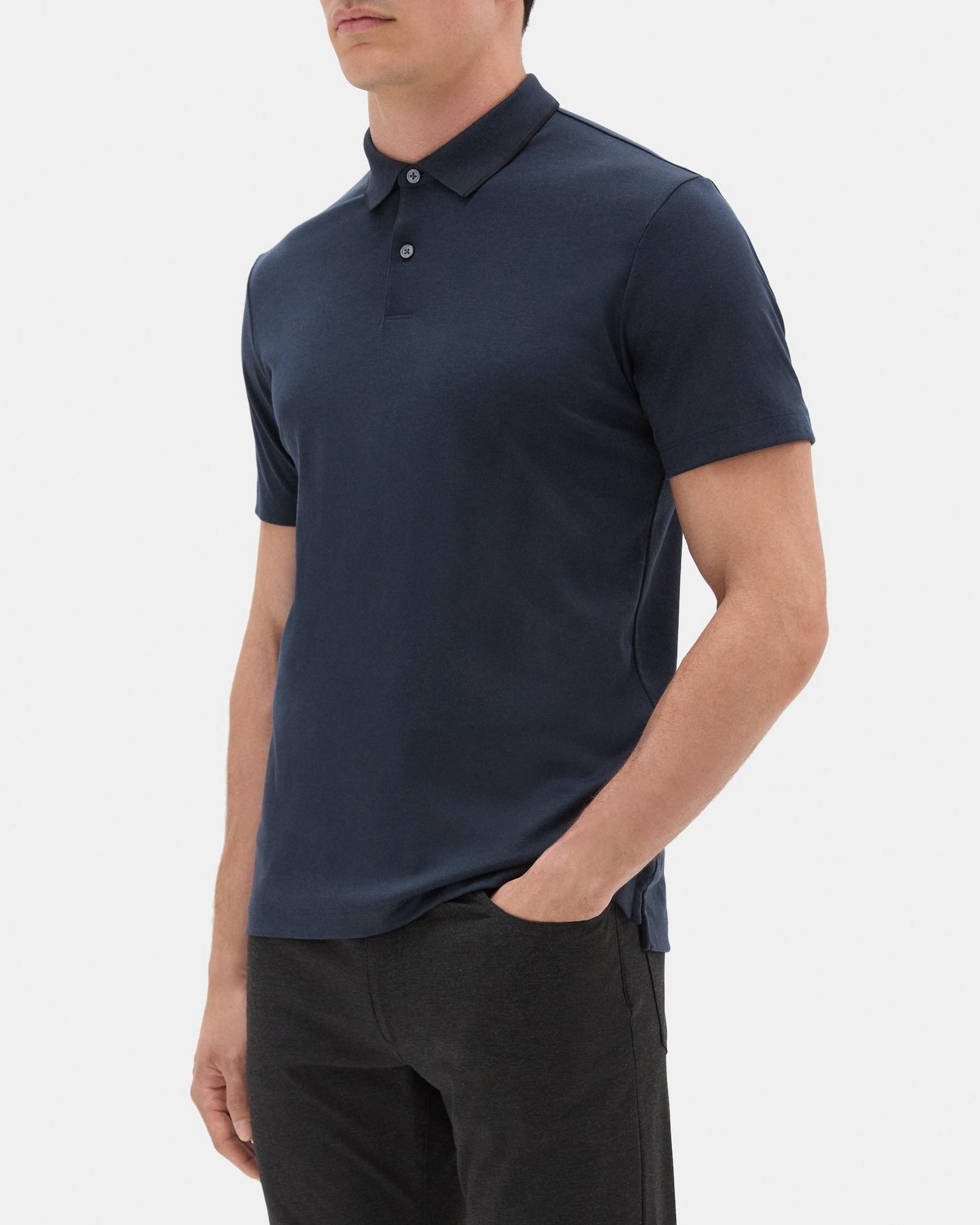 Standard Polo in Piqué Cotton Product Image