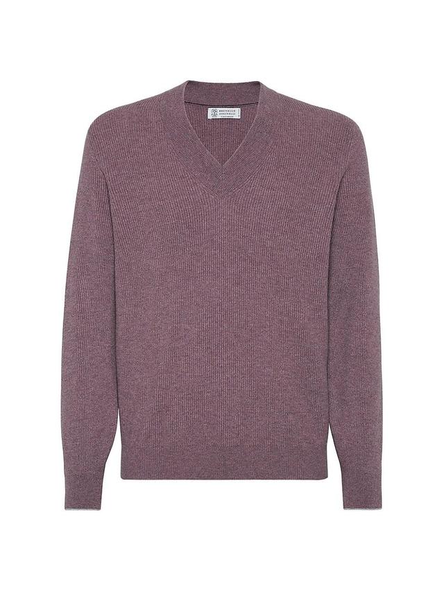 Mens Cashmere English Rib Sweater Product Image