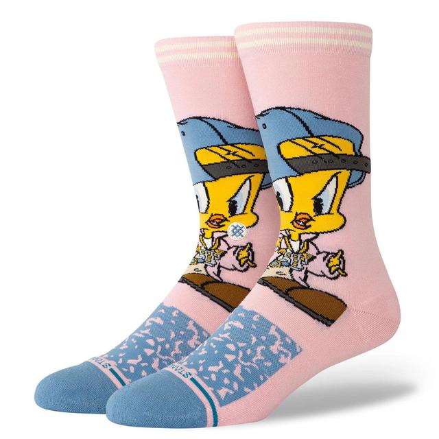 Stance X Looney Tunes Tweety Crew Socks - Pink Product Image