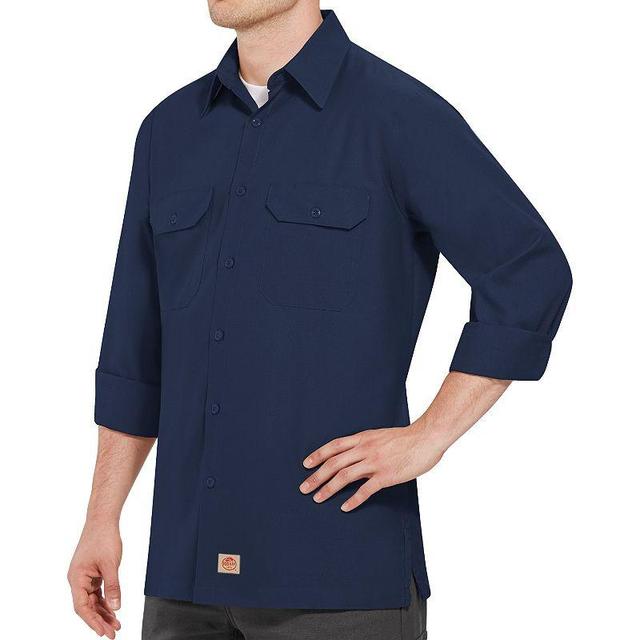 Mens Red Kap Classic-Fit Ripstop Work Shirt Product Image