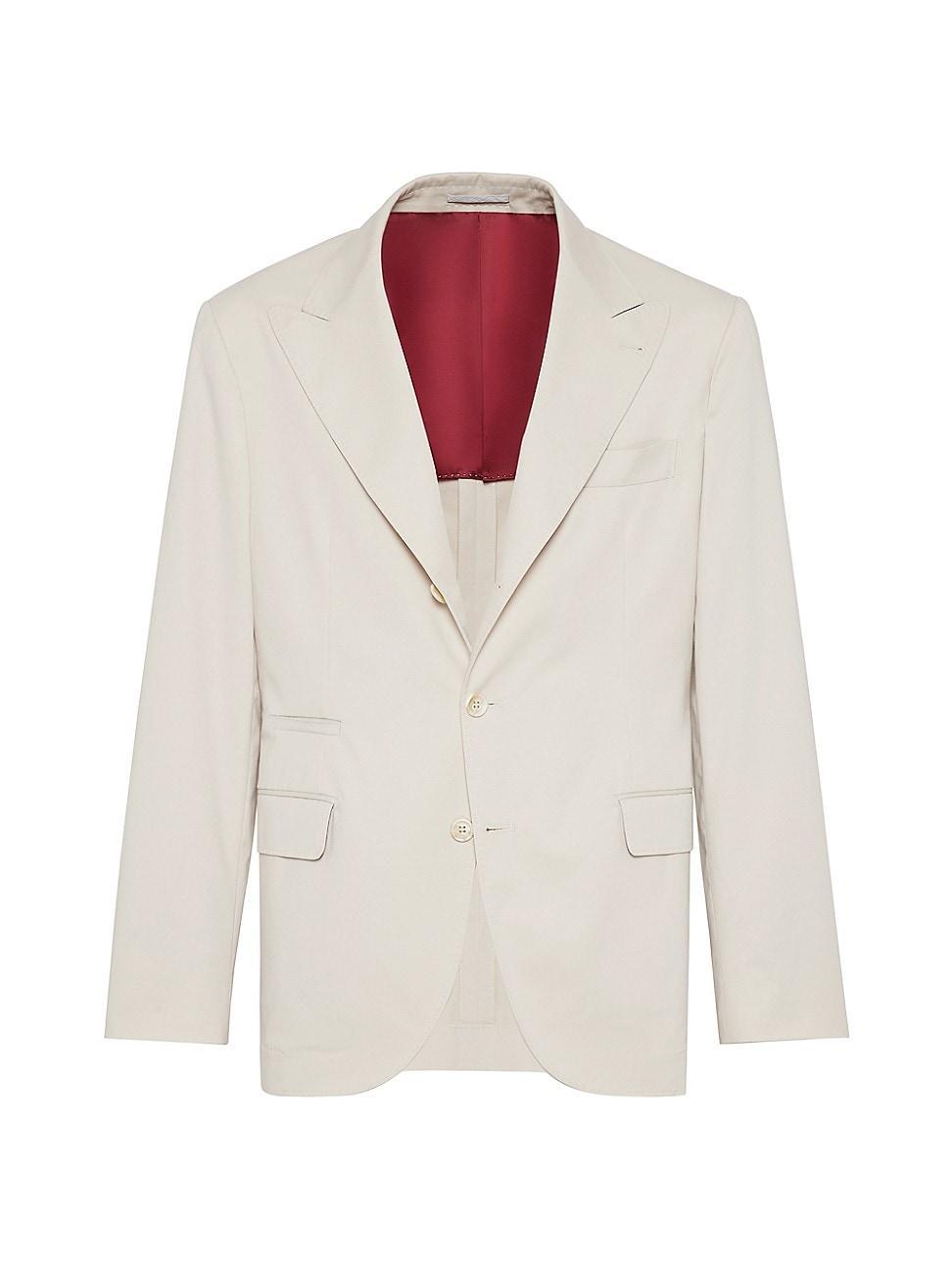 Mens Comfort Cotton and Cashmere Gabardine Deconstructed Blazer Product Image