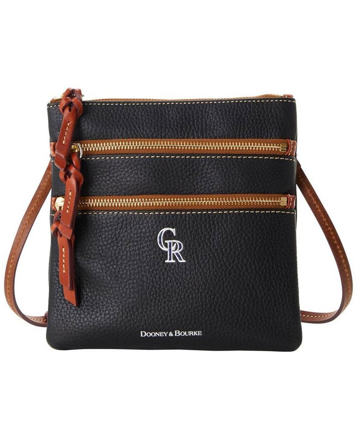 Womens Dooney & Bourke Colorado Rockies Pebble Triple-Zip Core Crossbody Purse Product Image