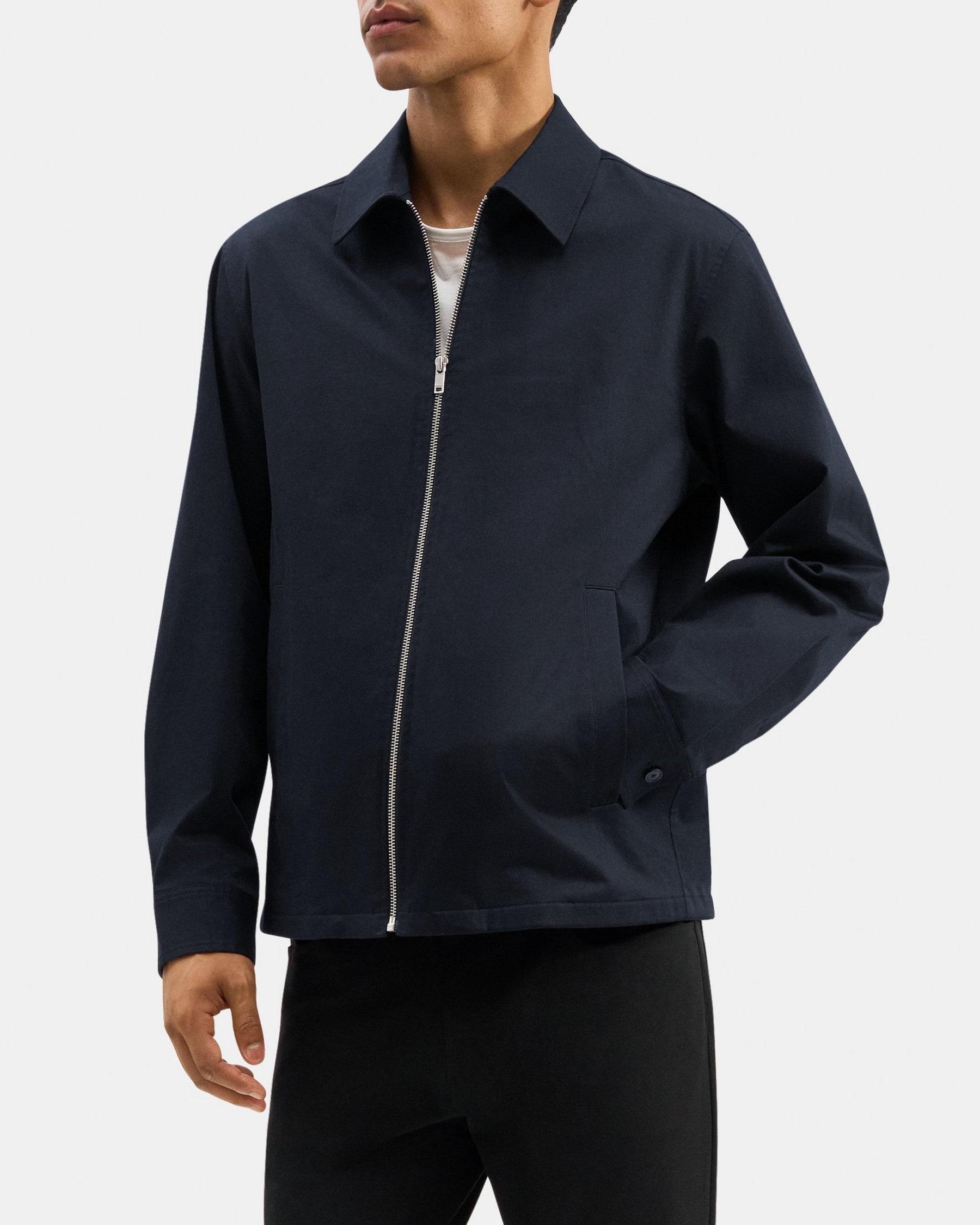 Zip Jacket in Stretch Cotton Twill Product Image