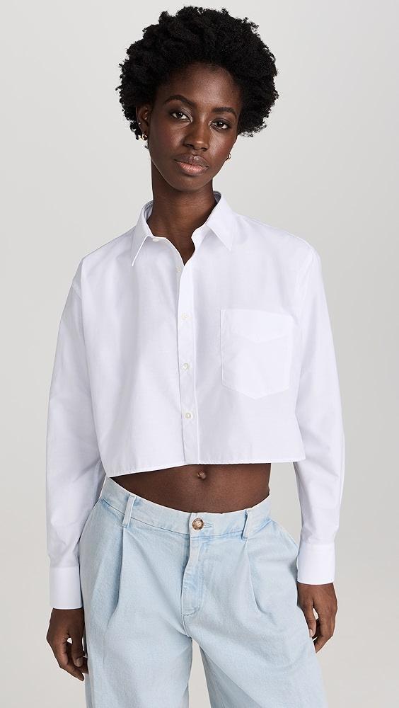 SPRWMN Cropped Button Up | Shopbop Product Image