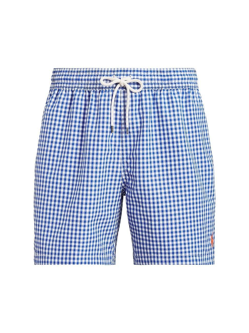 Mens Checkered Swim Shorts Product Image