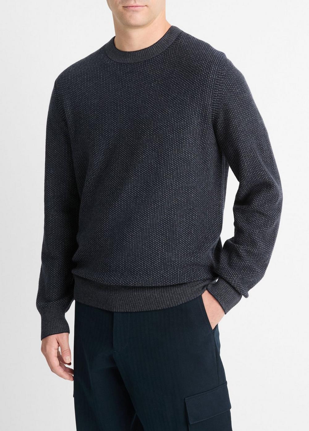 Geo Jacquard Wool-Blend Sweater Product Image