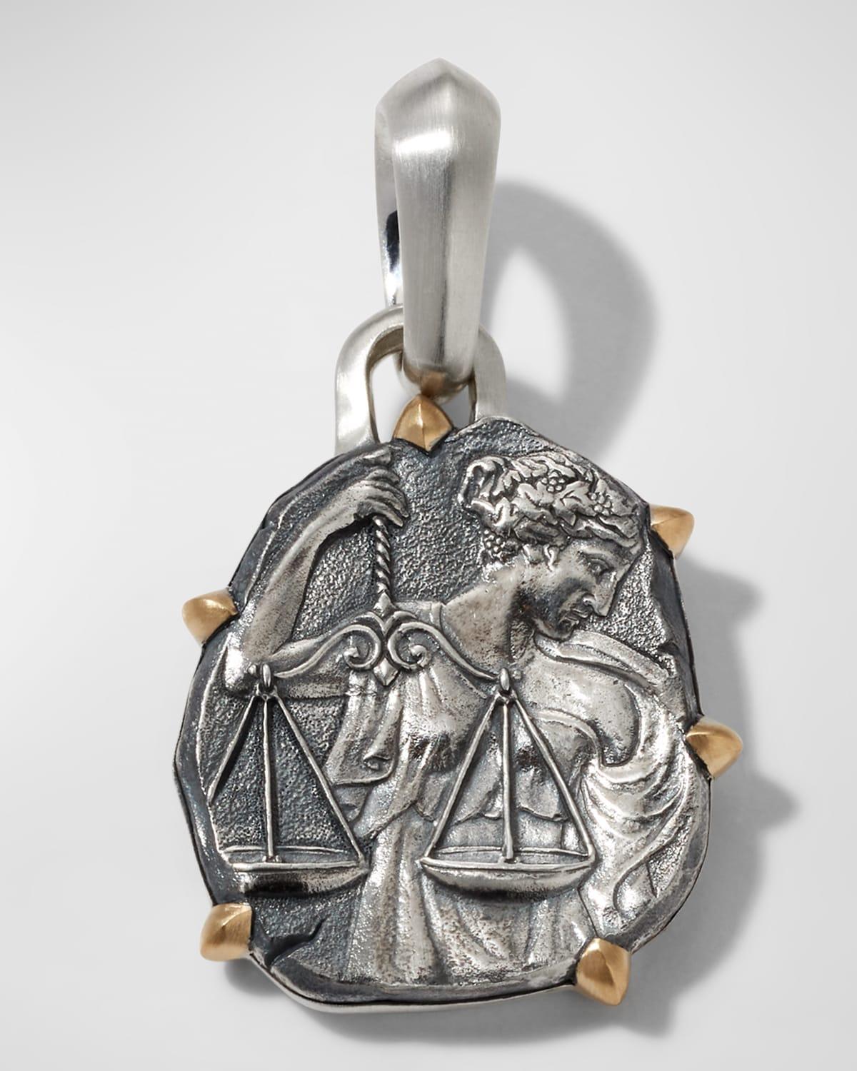 David Yurman Sterling Silver & 18K Yellow Gold Zodiac Sagittarius Amulet Enhancer Product Image