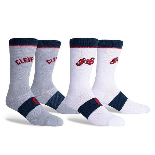 Cleveland Indians Two-Pack Home & Away Uniform Crew Socks, Mens Product Image