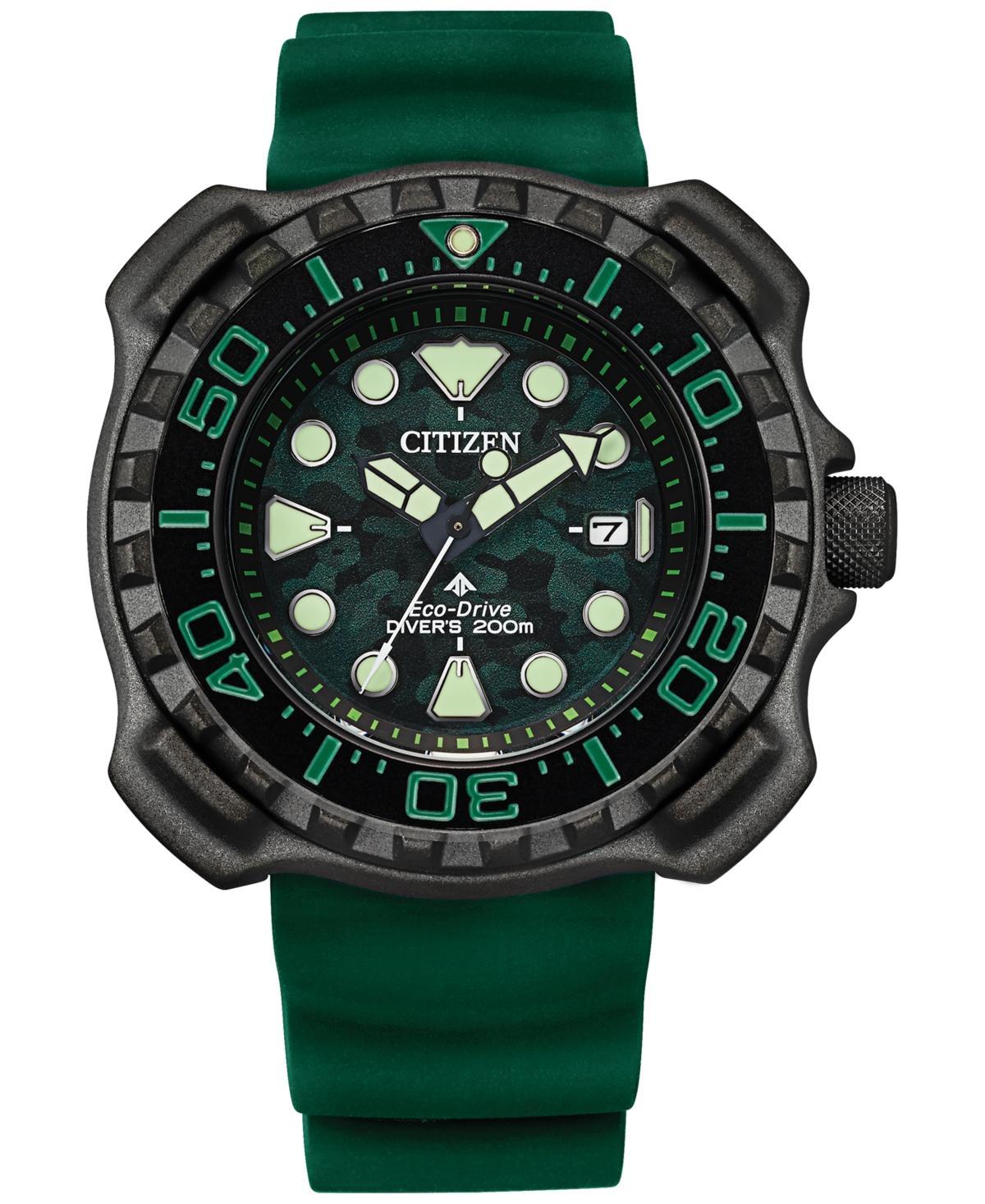 Citizen Eco-Drive Mens Promaster Dive Green Strap Watch, 47mm Product Image