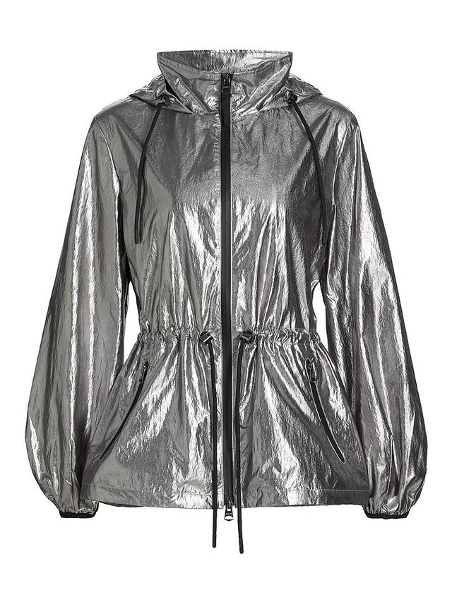 Womens Isha Metallic Windbreaker Jacket Product Image