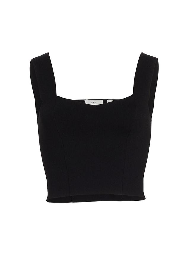 Womens Jordana Knit Crop Top Product Image