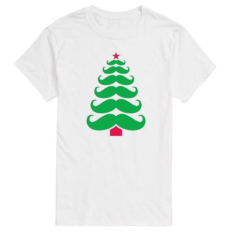 Big & Tall Mustache Tree Tee, Mens Product Image