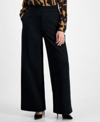 INC Petite High-Rise Wide-Leg Ponte Pants, Created for Macy's Product Image