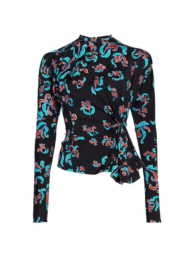 Womens Haut Printed Twist Top Product Image