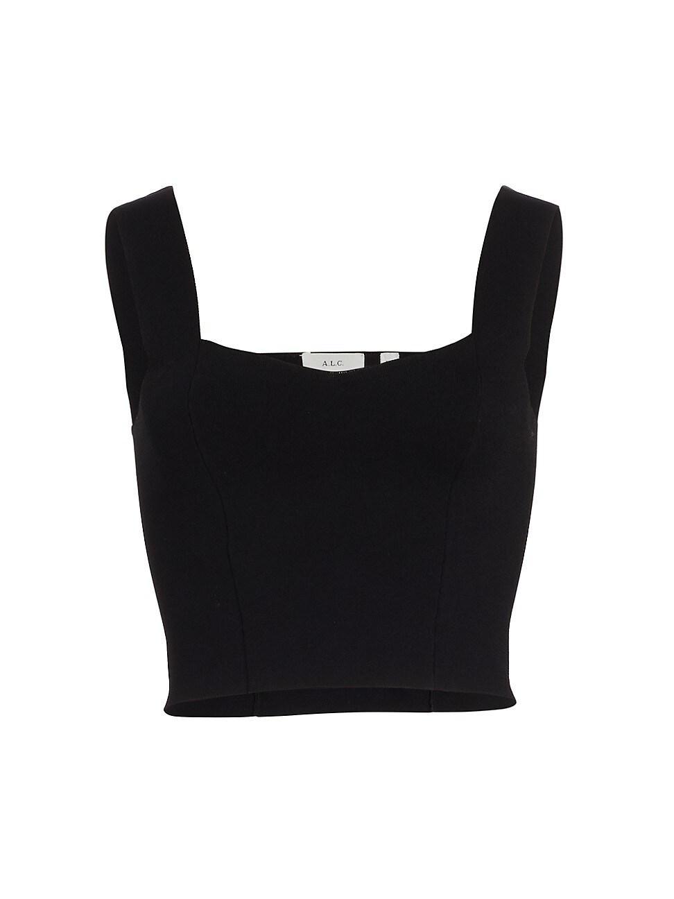 Womens Jordana Sleeveless Cropped Top Product Image