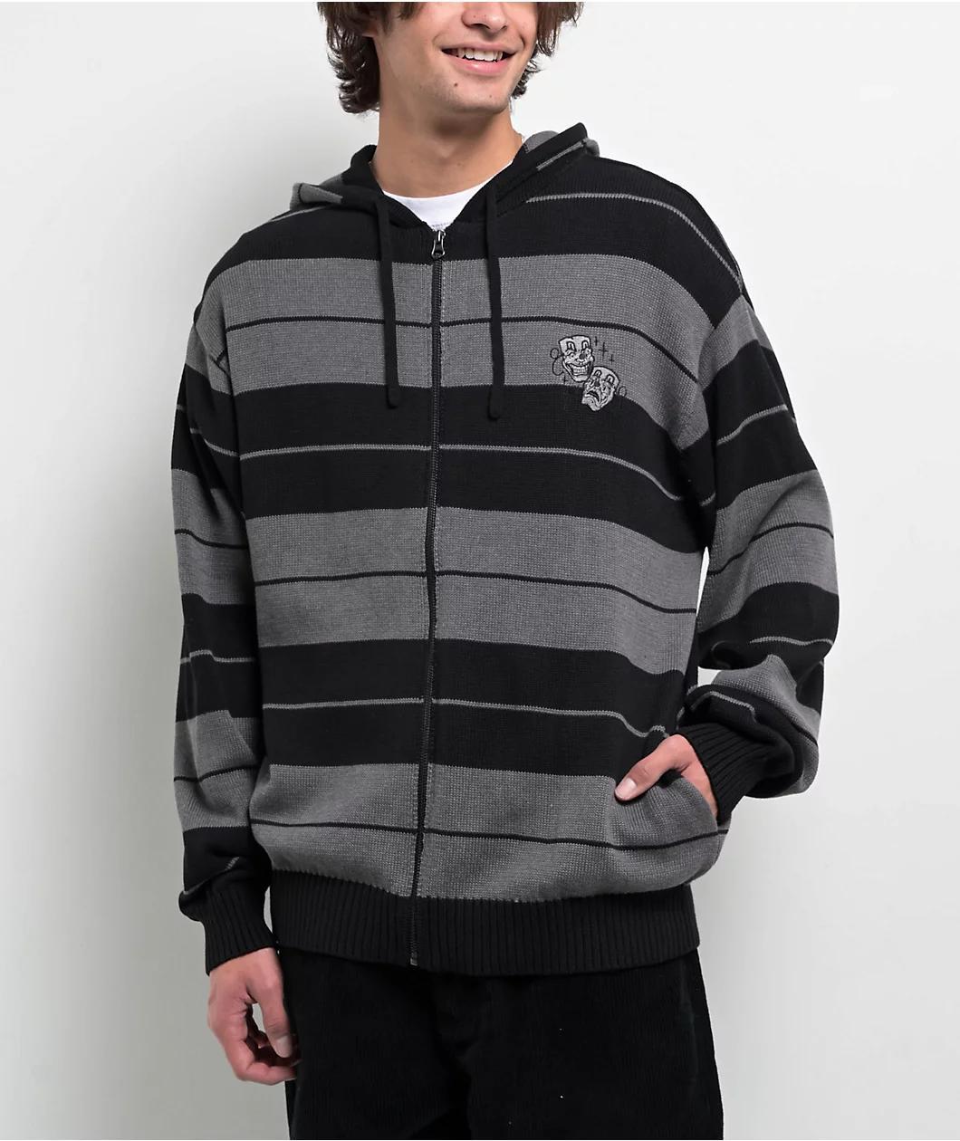 DGK Mindset Black & Grey Zip Hoodie Product Image