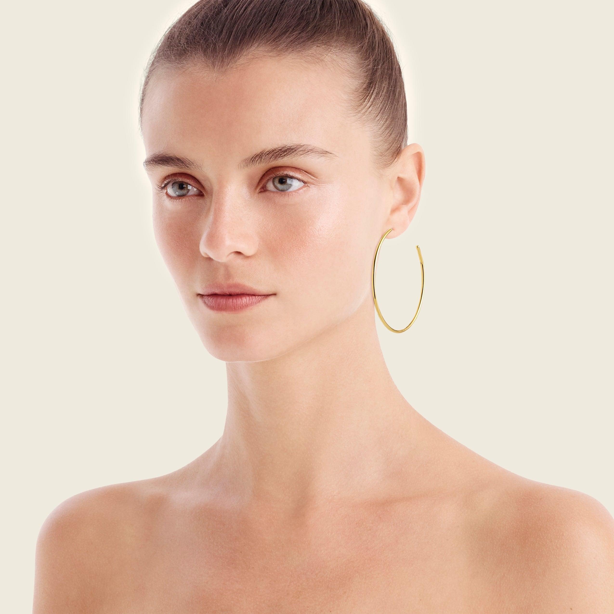 Thin hoop earrings set-of-two Product Image