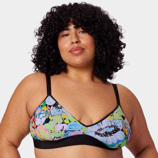 Parade Womens Re:Play Triangle Wireless Bralette - Midnight Garden Product Image