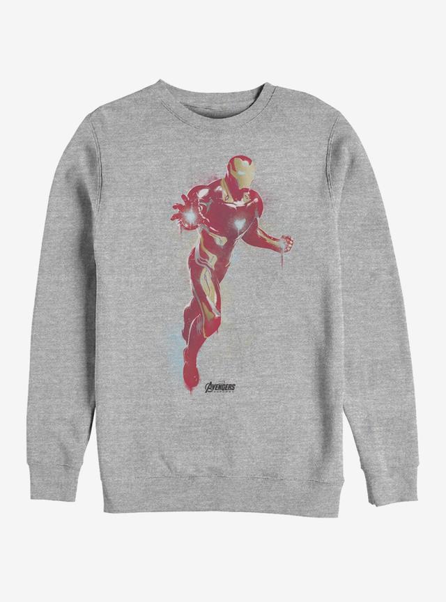 Marvel Avengers: Endgame Iron Man Paint Heathered Sweatshirt Product Image