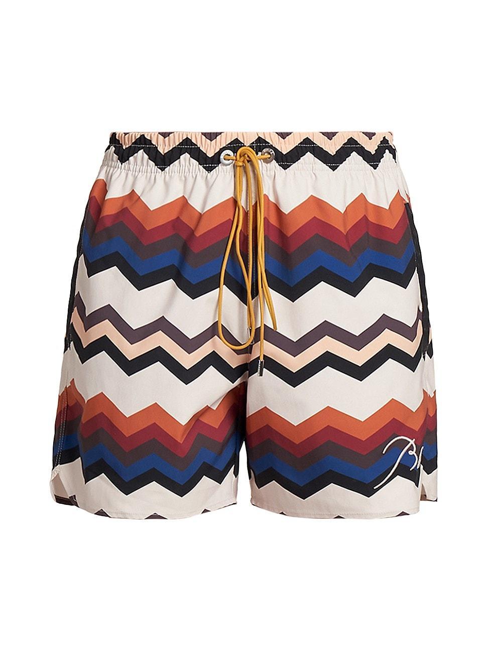 Mens Zigzag Swim Shorts Product Image