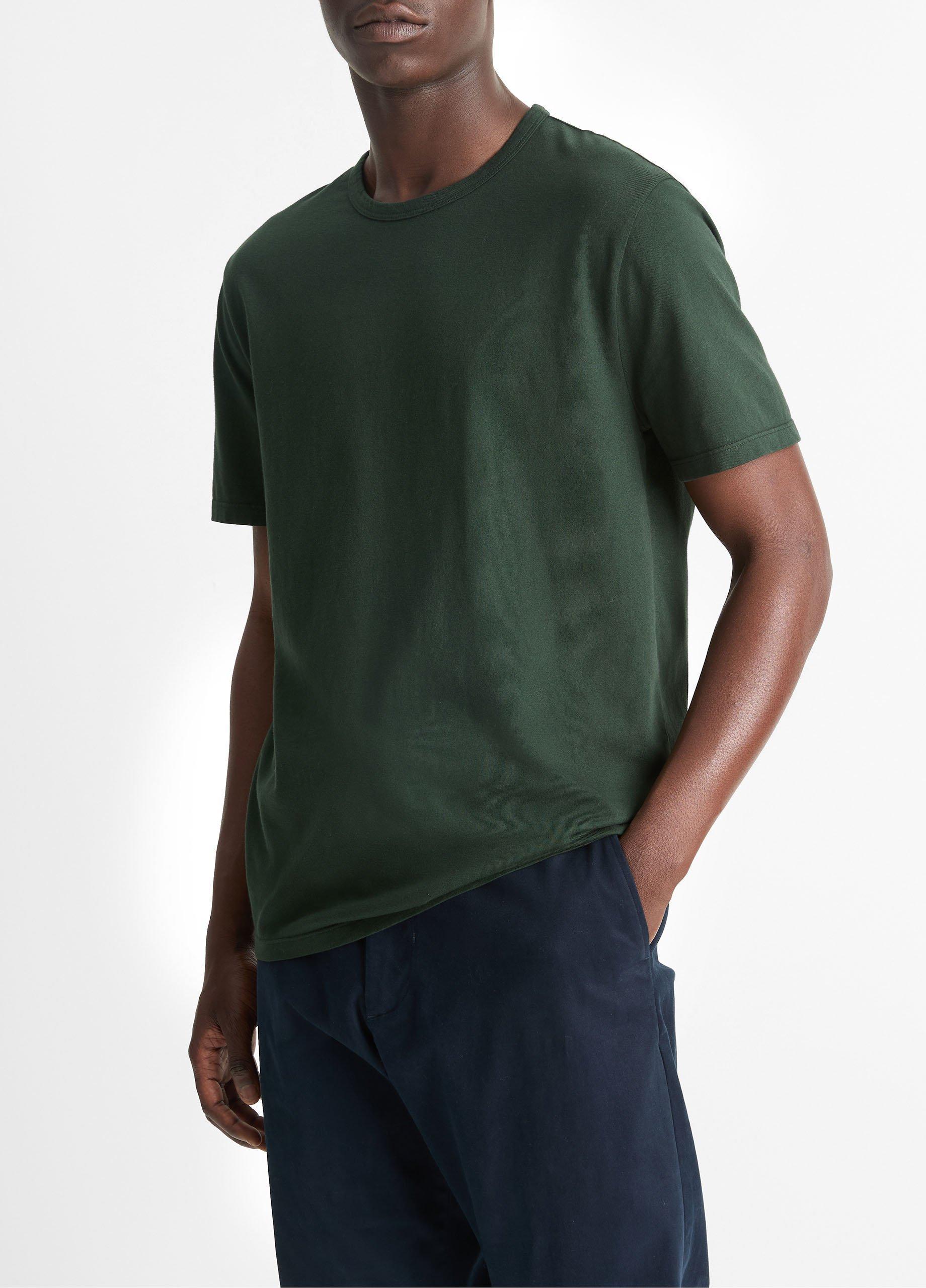 Garment Dye Cotton Crew Neck T-Shirt Product Image