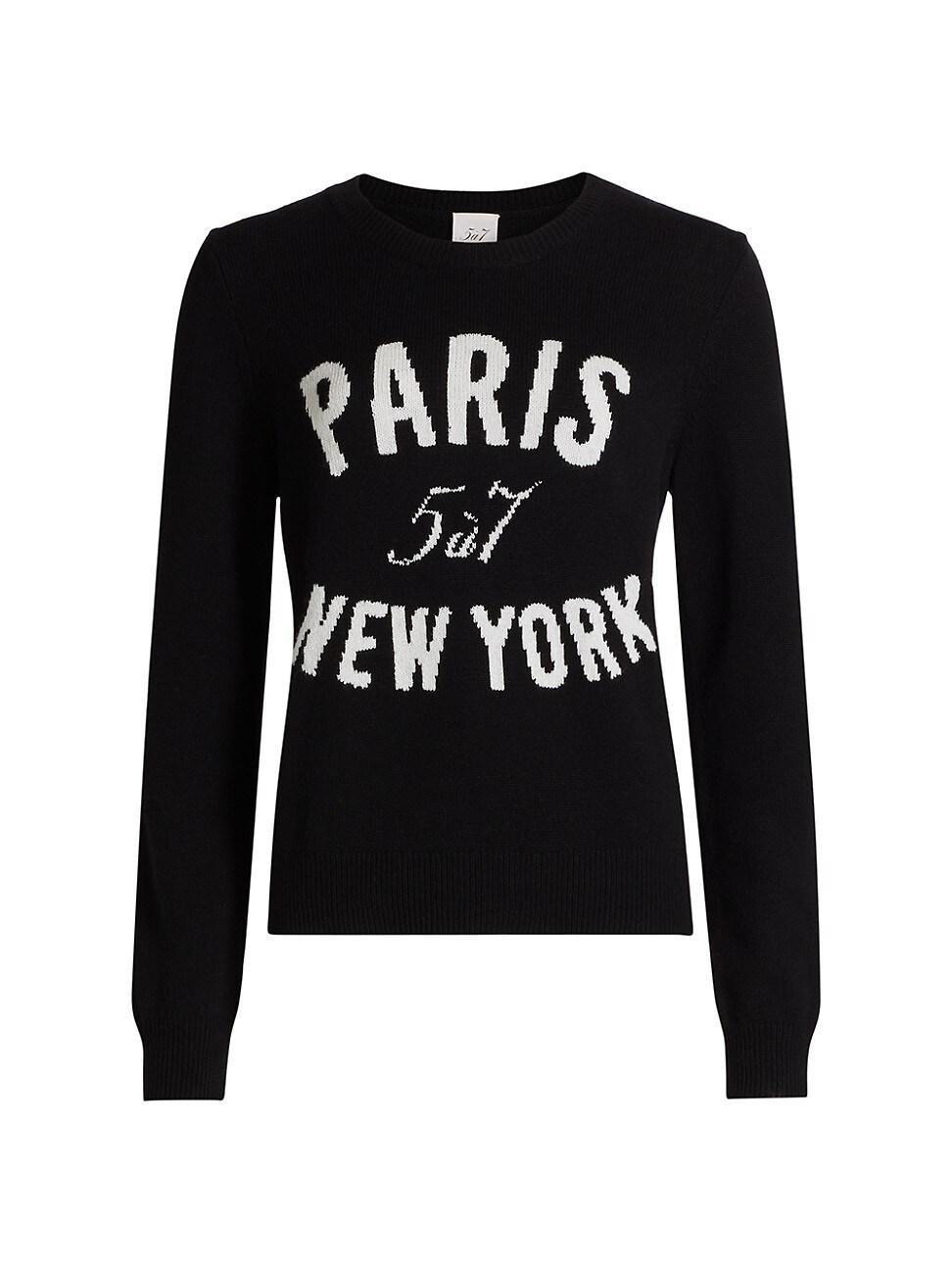 Womens Paris New York Crewneck Sweater Product Image