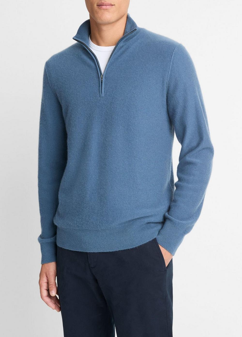 Plush Cashmere Quarter-Zip Sweater Product Image