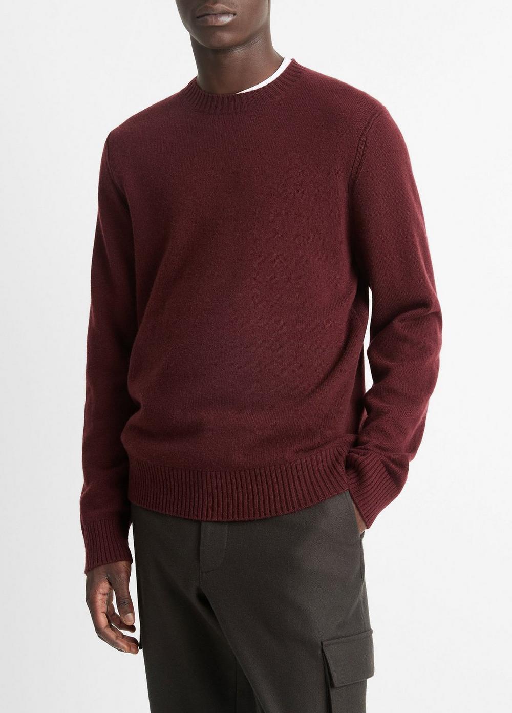 Classic Wool-Cashmere Crew Neck Sweater Product Image