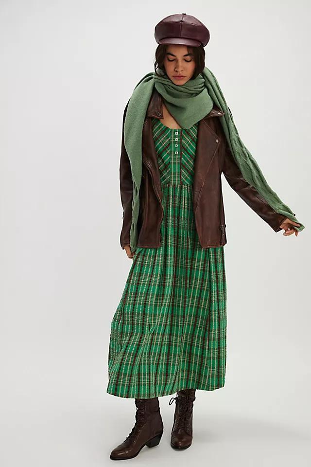 Tulie Plaid Midi Dress Product Image