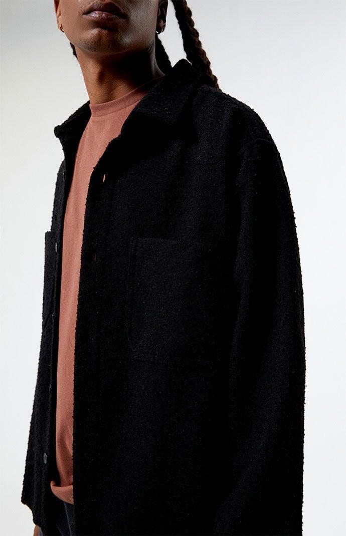 PacSun Mens Oversized Wooly Solid Shacket Product Image