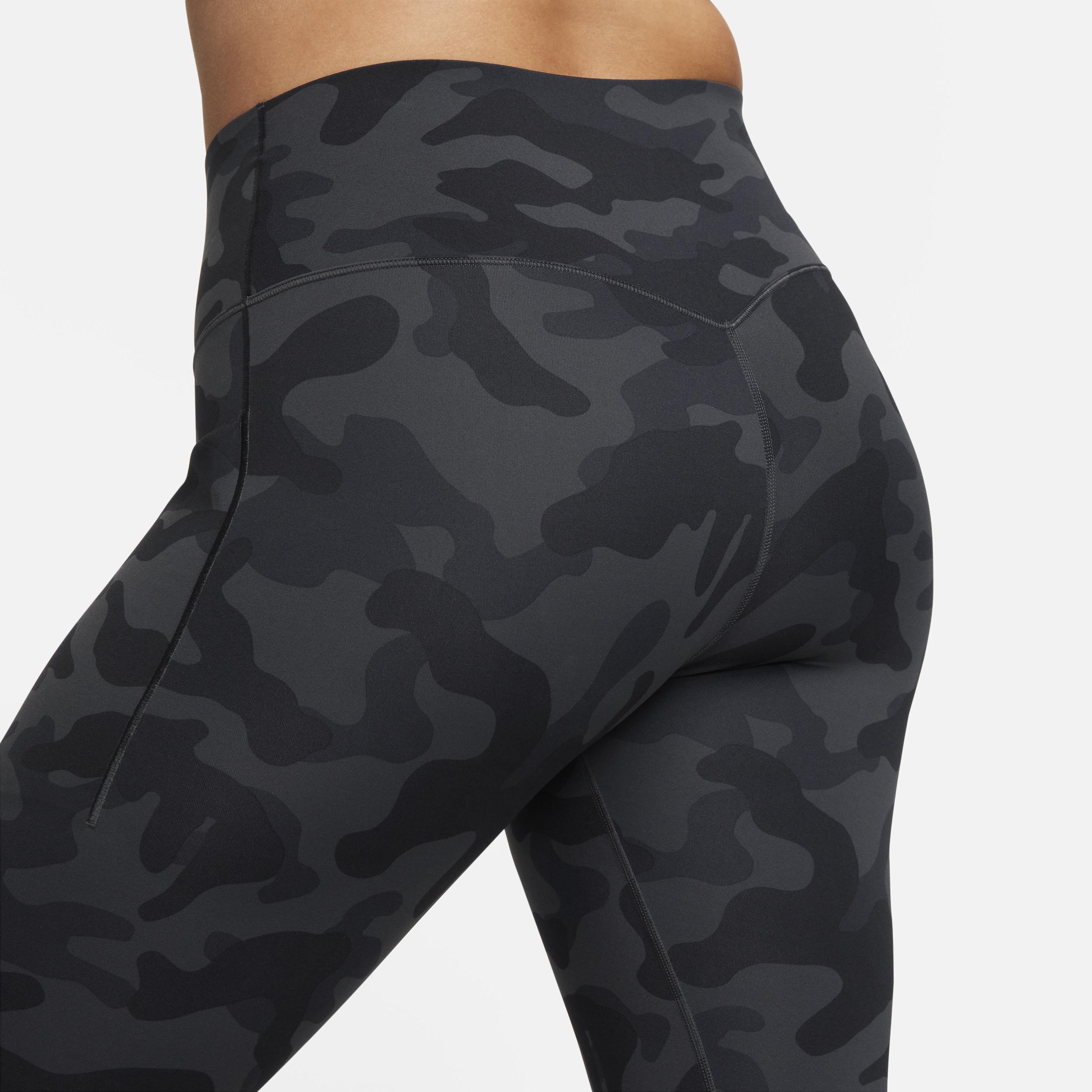 Nike Women's Universa Medium-Support High-Waisted 7/8 Camo Leggings with Pockets Product Image