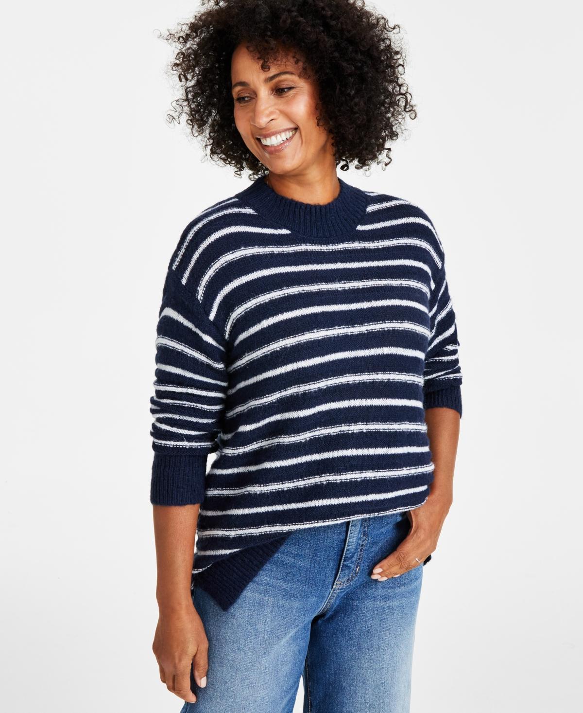 Style & Co Womens Textured Crewneck Tunic Sweater, Regular & Petite, Created for Macys product image