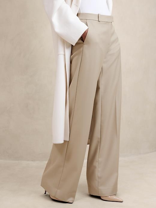 Lido Wide-Leg Italian Wool Pant Product Image