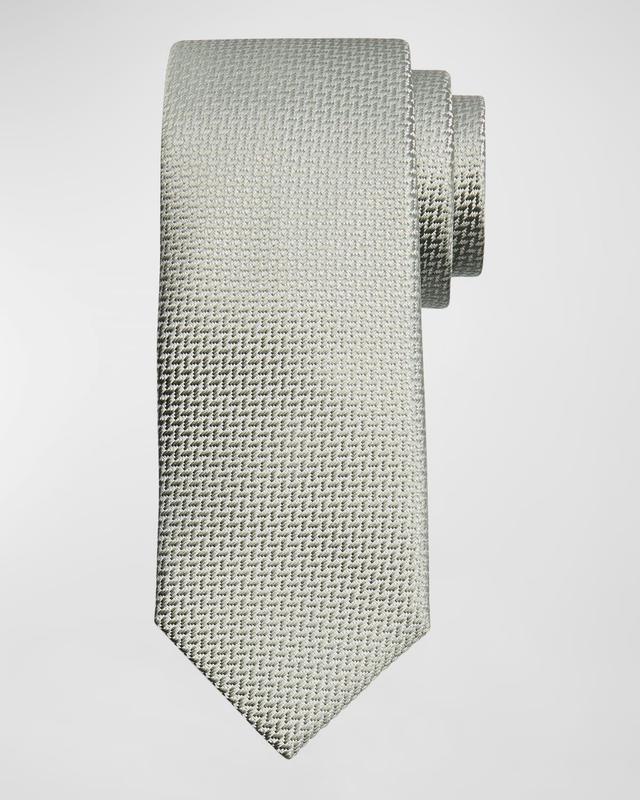 Men's Silk Tonal Chevron Tie Product Image