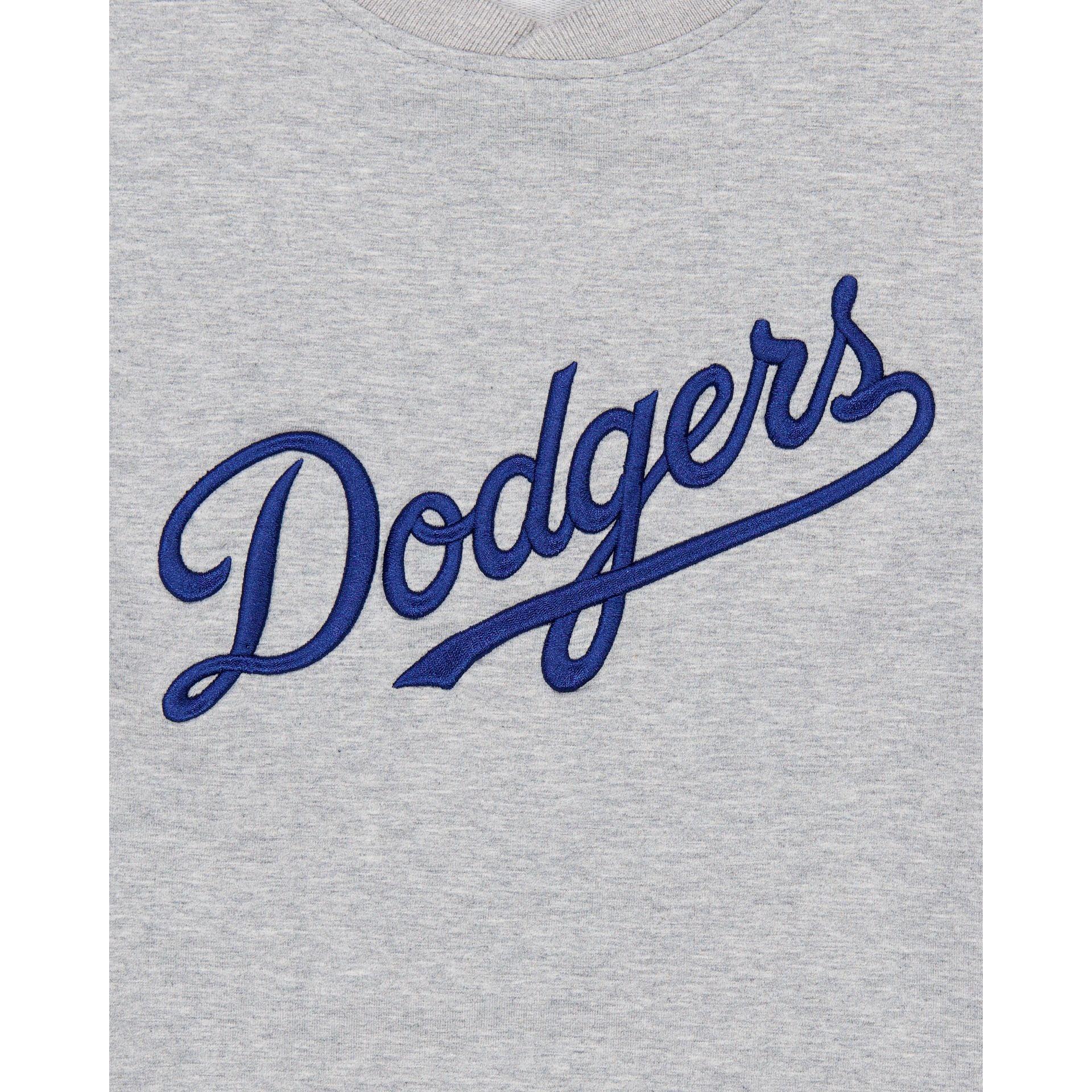 Los Angeles Dodgers Gray Logo Select Crewneck Male Product Image