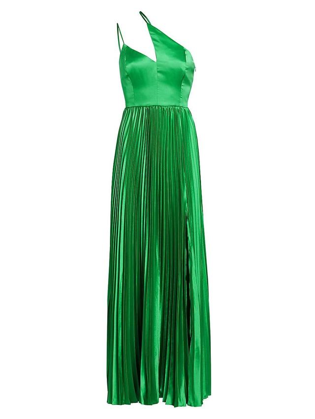 Womens Khari Pleated Asymmetric Gown Product Image