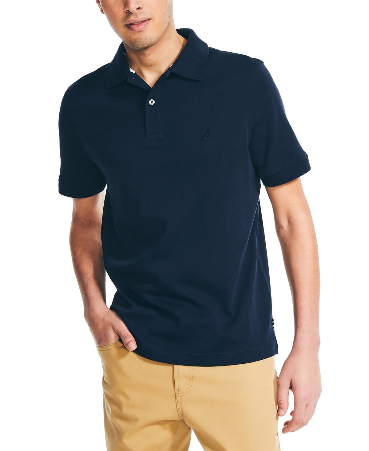 Nautica Mens Classic-Fit Soft Stretch Interlock Polo Product Image