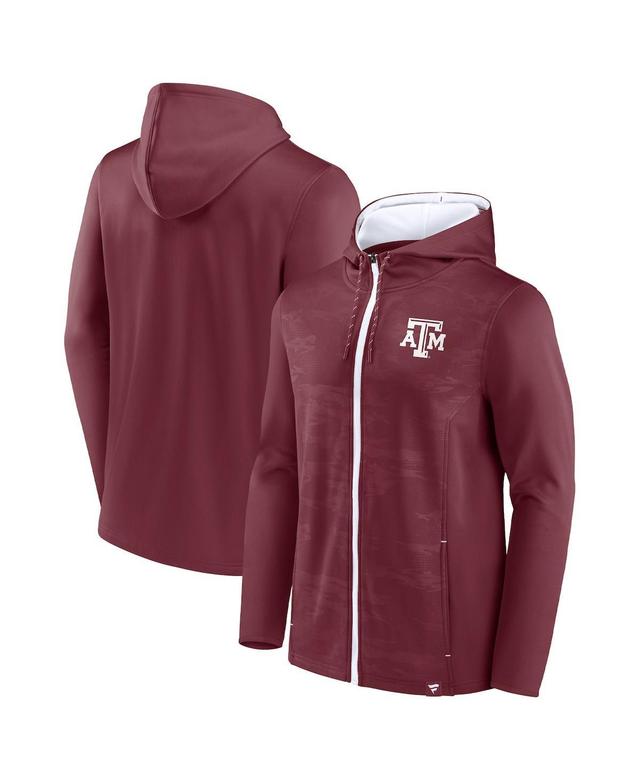 Mens Fanatics Maroon Texas A&M Aggies Ball Carrier Full-Zip Hoodie Product Image