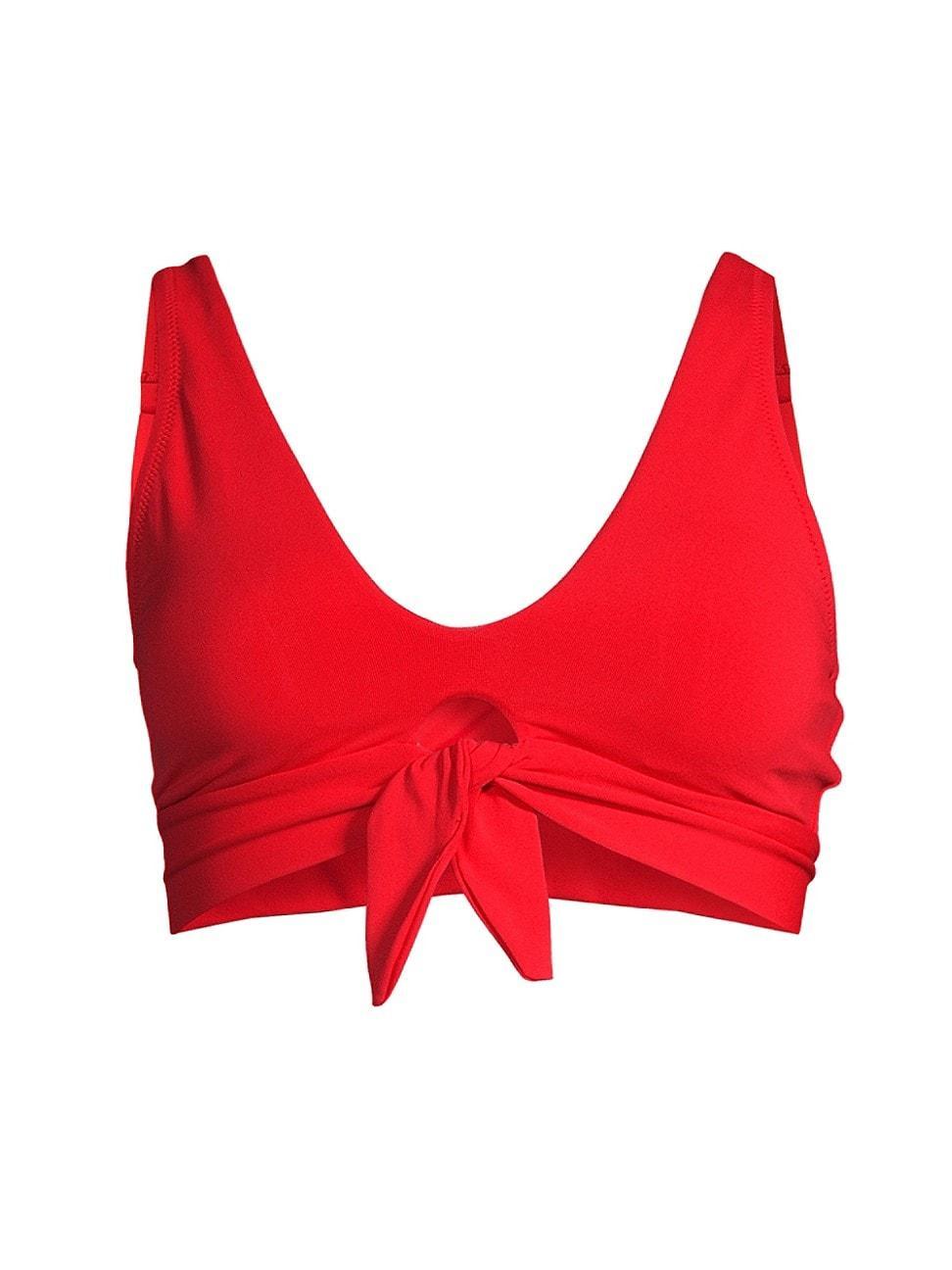 Womens Ava Elongated Scoop Neck Bikini Top Product Image