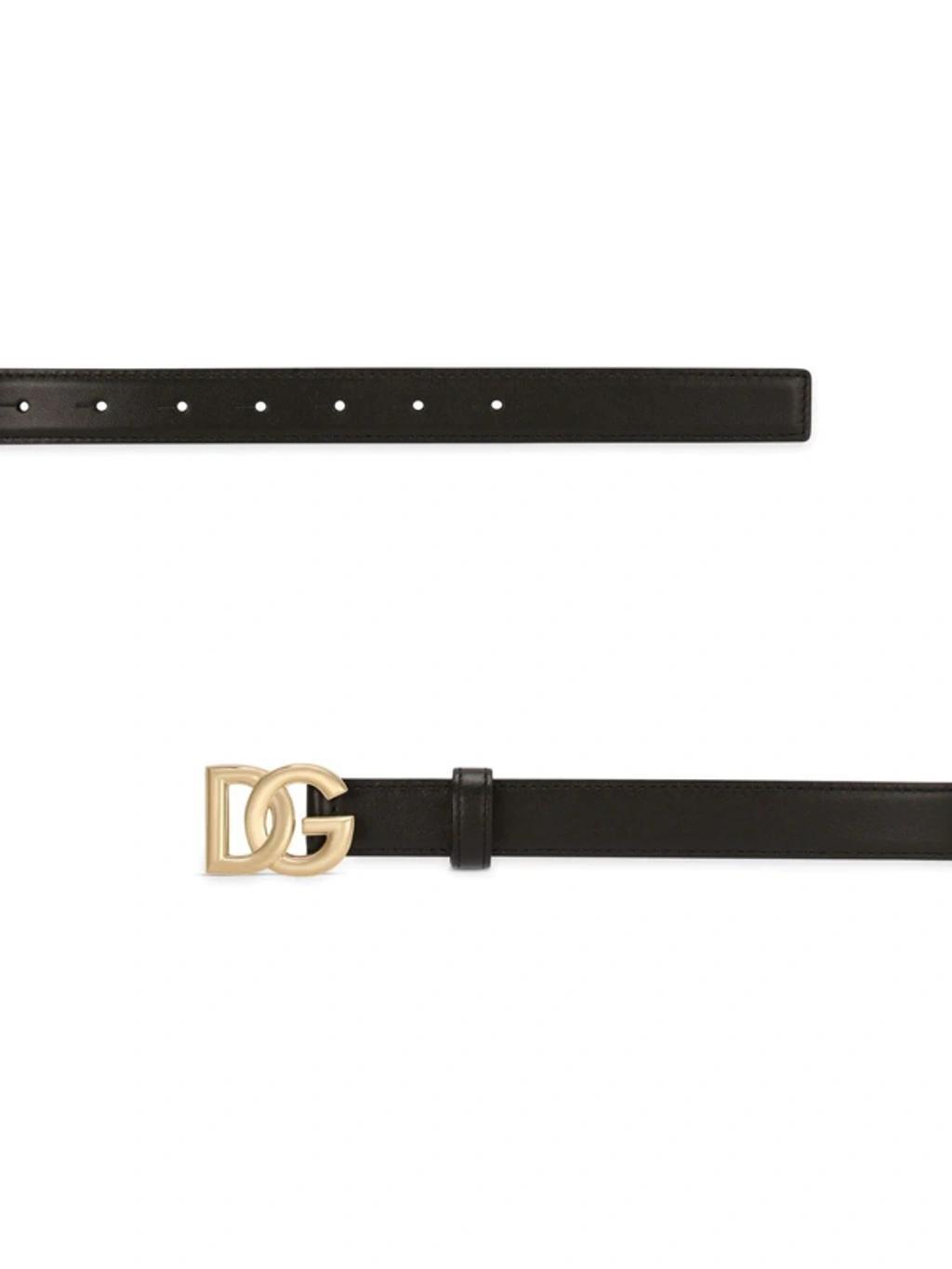 Logo-plaque Buckle-fastening Belt In Black Product Image