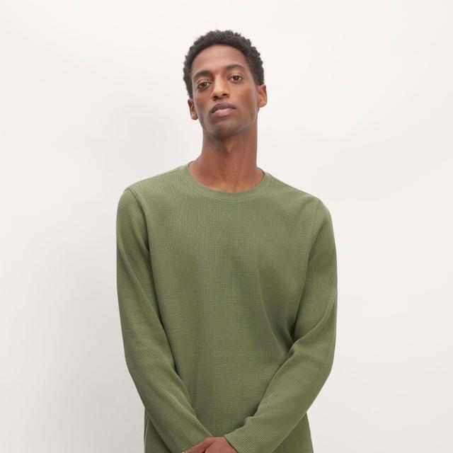 Mens Waffle Long-Sleeve Crew T-Shirt by Everlane Product Image