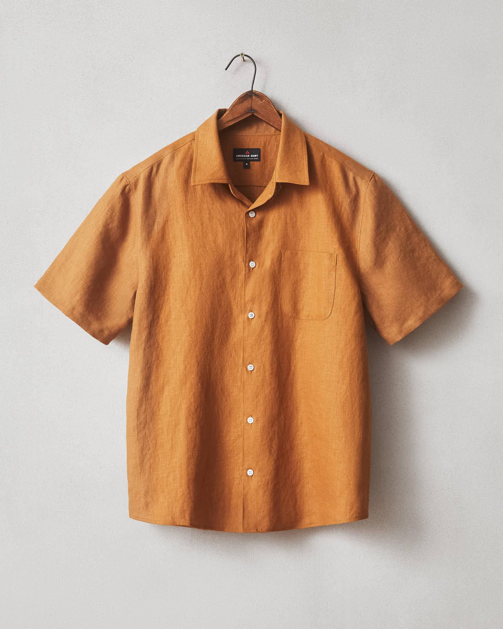 Easy Linen Shirt - Cashew Product Image