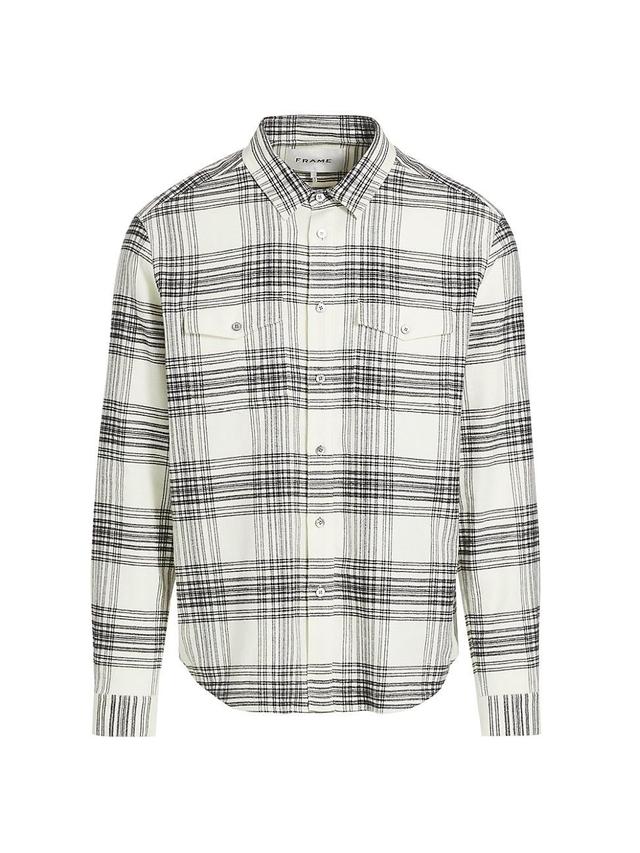 Mens Two-Tone Plaid Overshirt Product Image