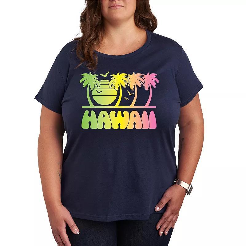 Plus Vintage Hawaii Blend Graphic Tee, Womens Product Image