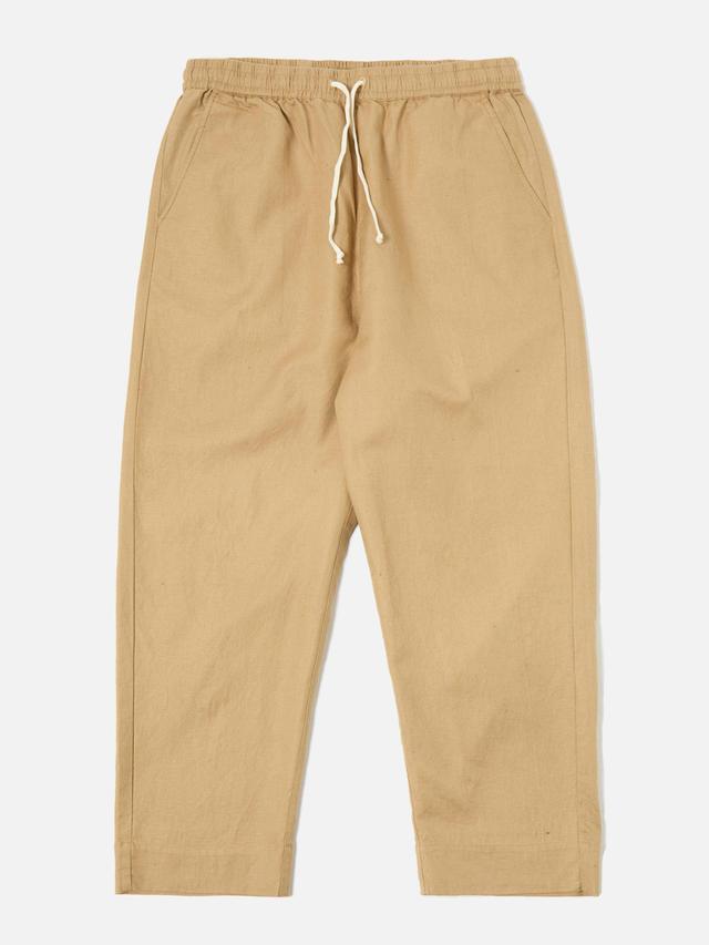 Universal Works Judo Pant in Sand Linen Cotton Suiting Product Image