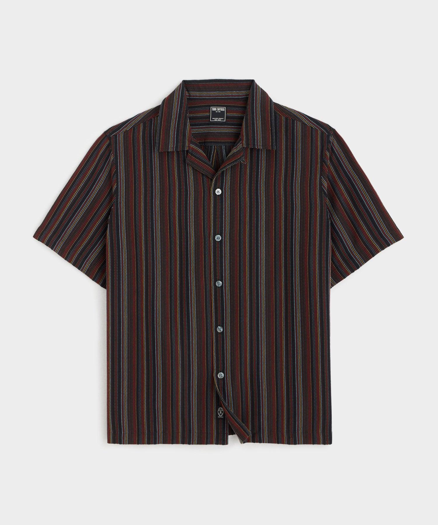 Cropped Multi-Stripe Shirt Product Image