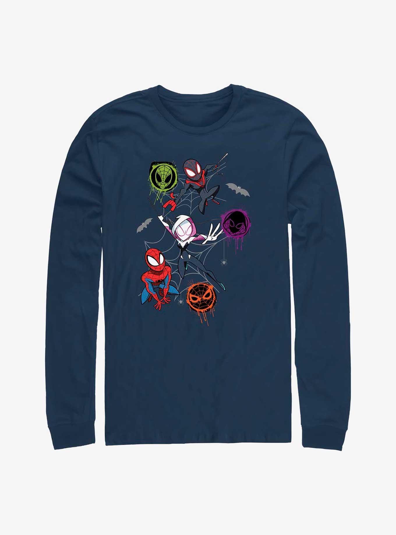 Marvel Spider-Man Spidey Trio Long-Sleeve T-Shirt Product Image