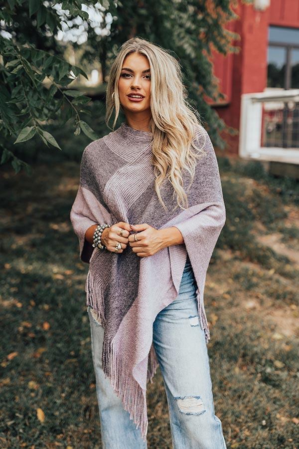 Cozy On The Coast Poncho Product Image