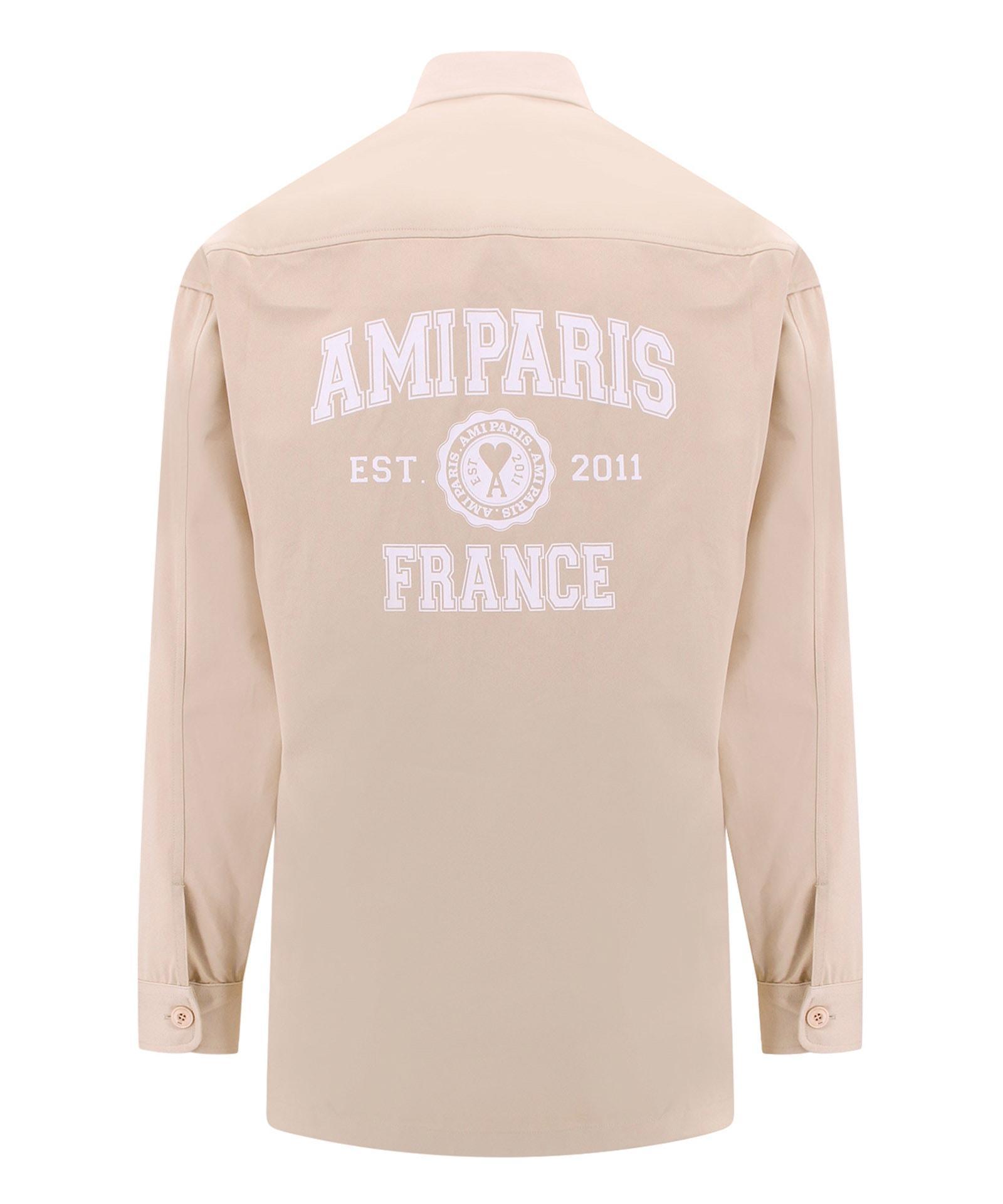 AMI ALEXANDRE MATTIUSSI Shirt In Cream Product Image