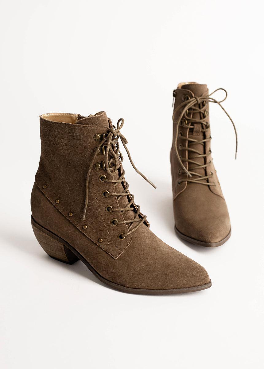 Virginia Boot in Brown Suede Product Image